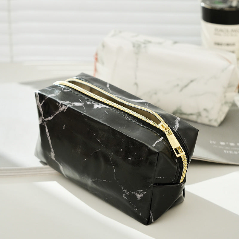 Wholesale Marble White PU Cosmetic Bag